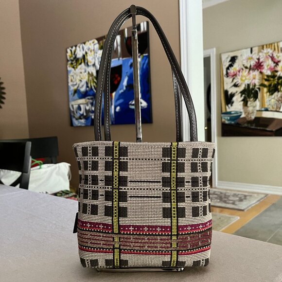 Upholstery/Tapestry Fabric Mini Tote by me*mo - Authentic - Picture 1 of 17